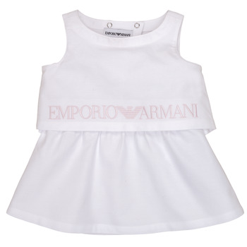 tekstylia Dziewczynka Sukienki krótkie Emporio Armani Alberic Biały