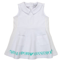 tekstylia Dziewczynka Sukienki krótkie Emporio Armani Apollinaire Biały