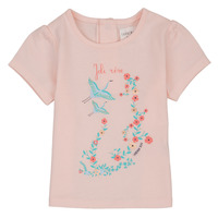 tekstylia Dziewczynka T-shirty z krótkim rękawem Carrément Beau NOLAN Różowy