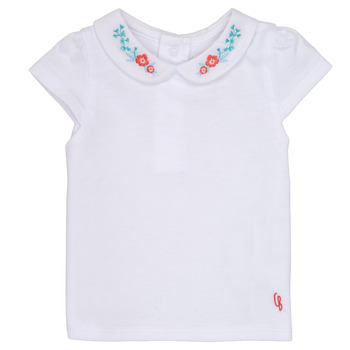 tekstylia Dziewczynka T-shirty z krótkim rękawem Carrément Beau MAYVE Biały