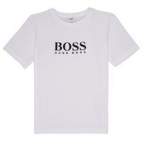 tekstylia Chłopiec T-shirty z krótkim rękawem BOSS MEYLAO Biały