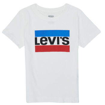 tekstylia Chłopiec T-shirty z krótkim rękawem Levi's SPORTSWEAR LOGO TEE Biały
