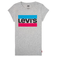 tekstylia Dziewczynka T-shirty z krótkim rękawem Levi's SPORTSWEAR LOGO TEE Szary