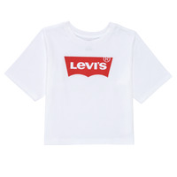 tekstylia Dziewczynka T-shirty z krótkim rękawem Levi's LIGHT BRIGHT HIGH RISE TOP Biały