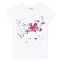 tekstylia Dziewczynka T-shirty z krótkim rękawem Catimini MAE Biały