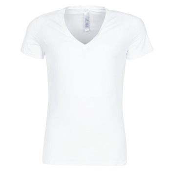 tekstylia Męskie T-shirty z krótkim rękawem Hom SUP' COTTON TSHIRT COL V PROFOND Biały