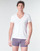 tekstylia Męskie T-shirty z krótkim rękawem Hom SUP' COTTON TSHIRT COL V PROFOND Biały