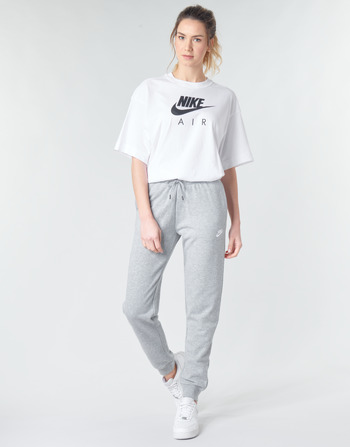 tekstylia Damskie Spodnie dresowe Nike W NSW ESSNTL PANT REG FLC Szary / Biały