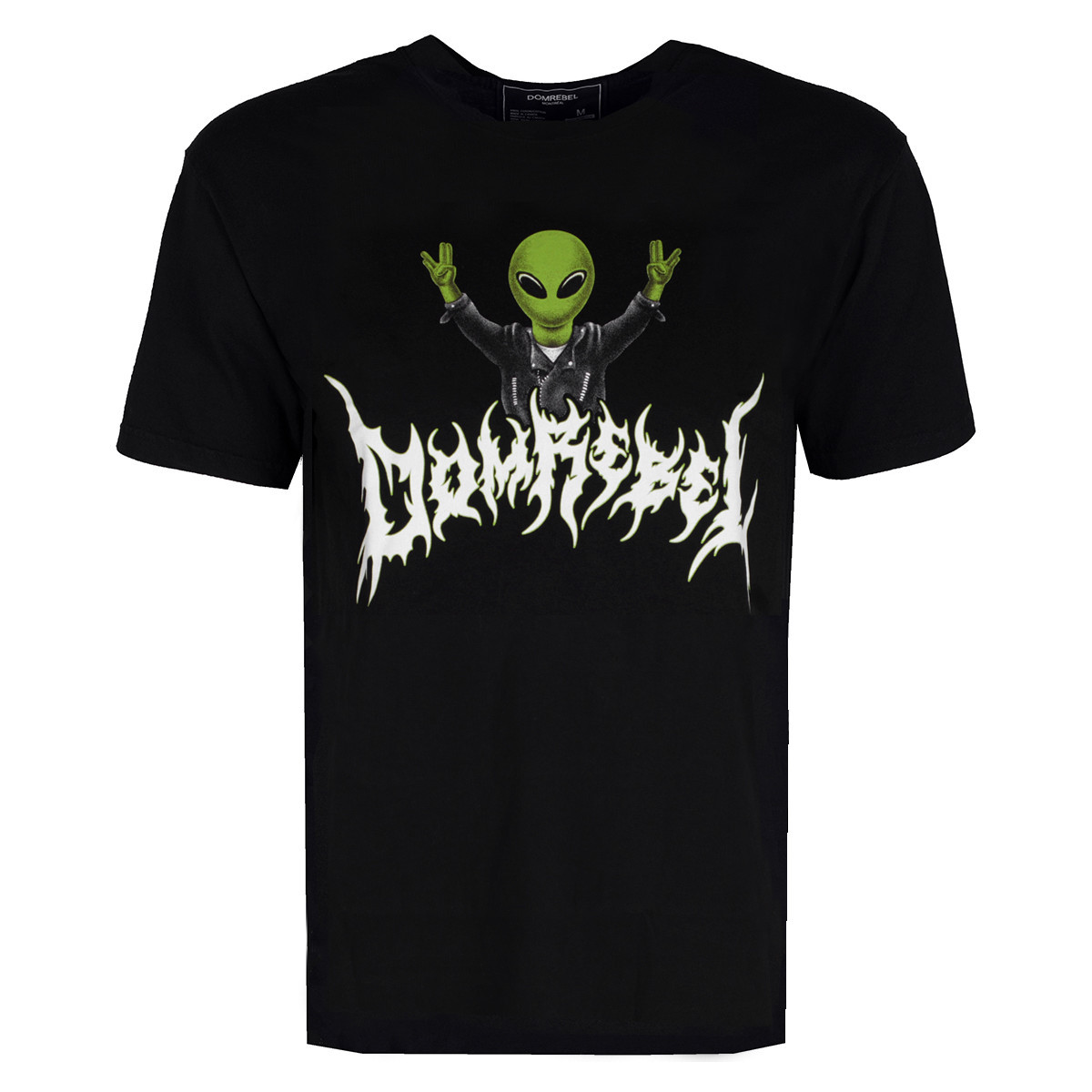 tekstylia Męskie T-shirty z krótkim rękawem Domrebel Alien Box T Czarny