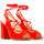 Buty Damskie Sandały Made In Italia - linda Czerwony