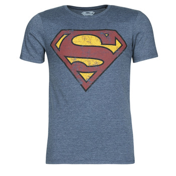 tekstylia Męskie T-shirty z krótkim rękawem Yurban SUPERMAN LOGO VINTAGE Marine