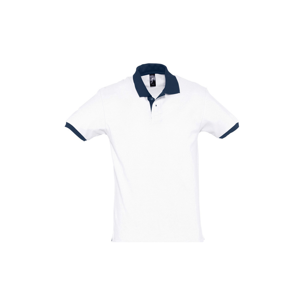 tekstylia Koszulki polo z krótkim rękawem Sols PRINCE COLORS Biały