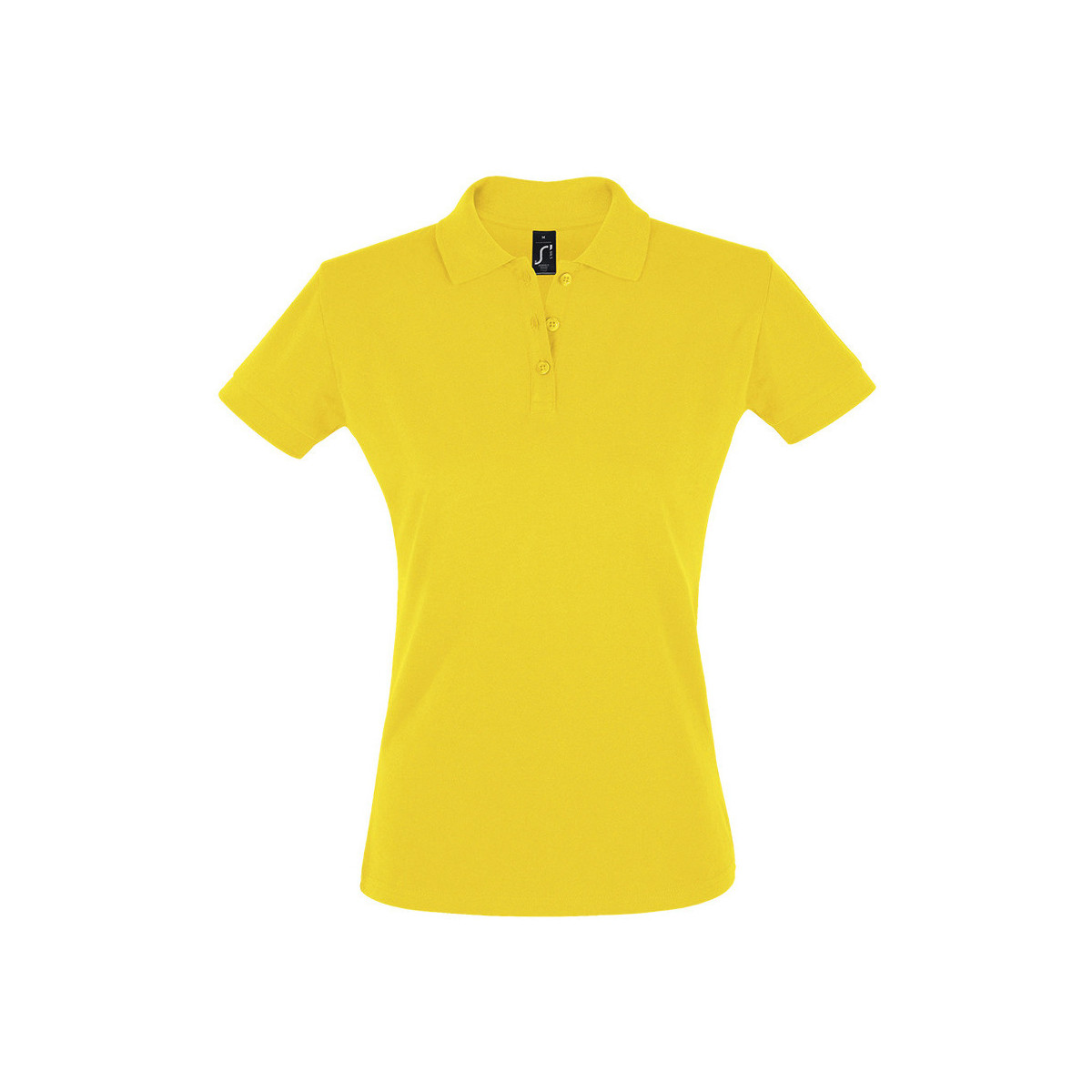 tekstylia Damskie Koszulki polo z krótkim rękawem Sols PERFECT COLORS WOMEN Żółty