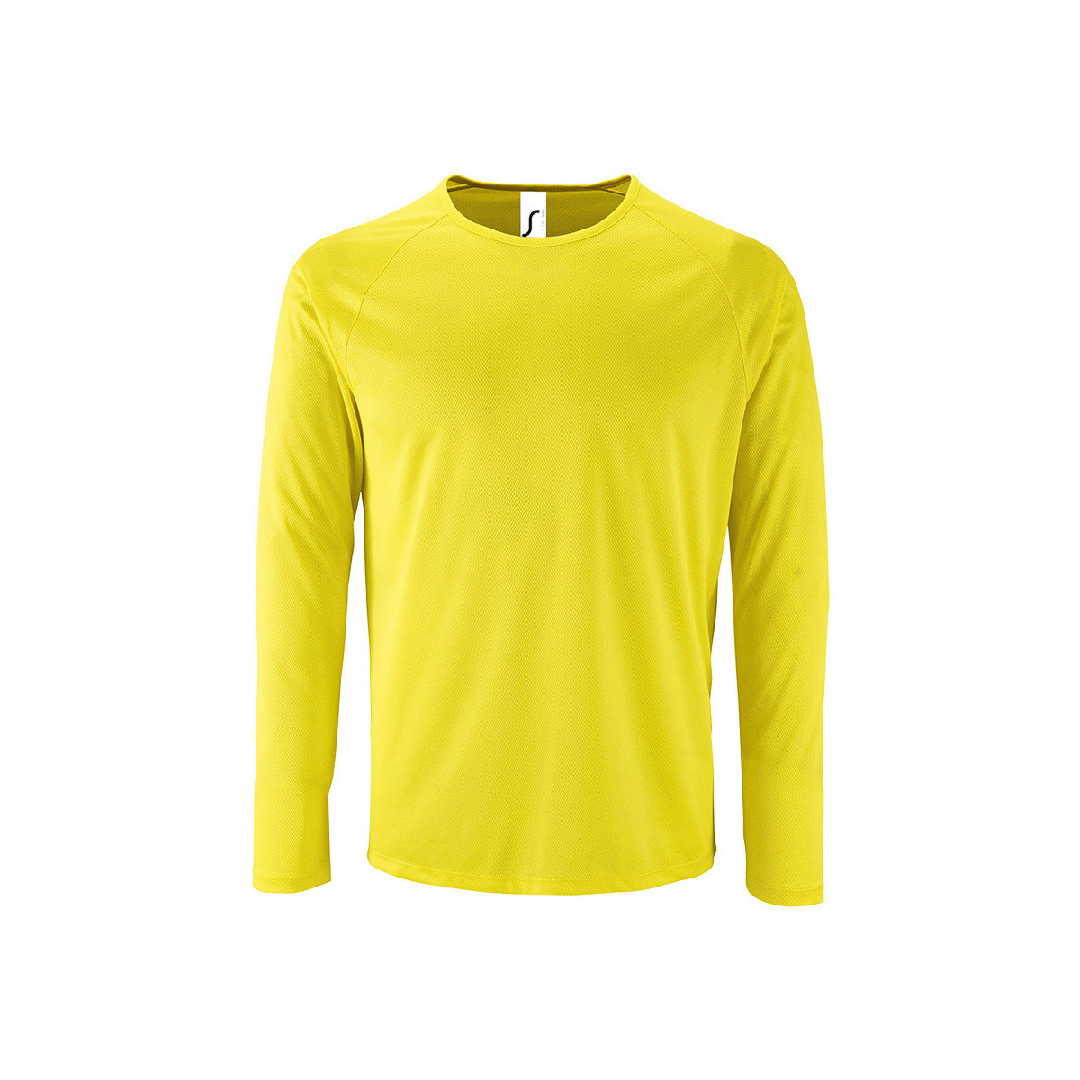 tekstylia Męskie T-shirty z długim rękawem Sols SPORT LSL MEN Żółty