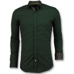 tekstylia Męskie Koszule z długim rękawem Tony Backer 102436869 Zielony