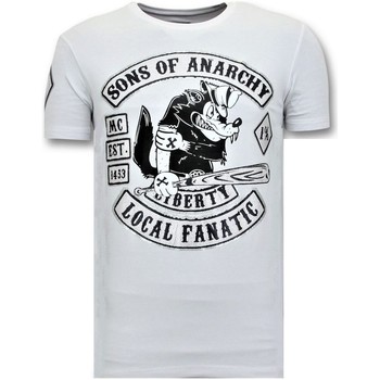 tekstylia Męskie T-shirty z krótkim rękawem Local Fanatic 106310080 Biały