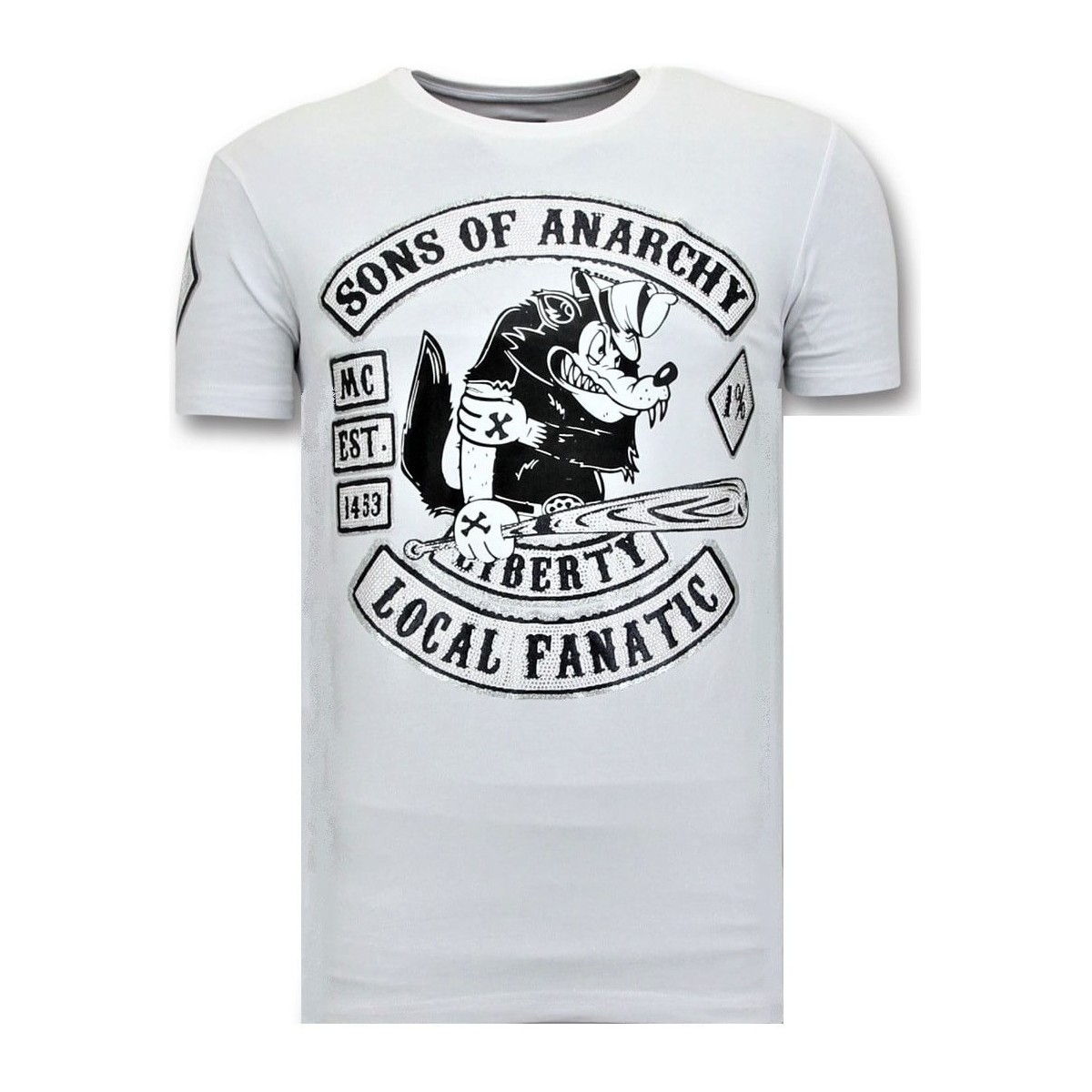 tekstylia Męskie T-shirty z krótkim rękawem Local Fanatic 106310080 Biały