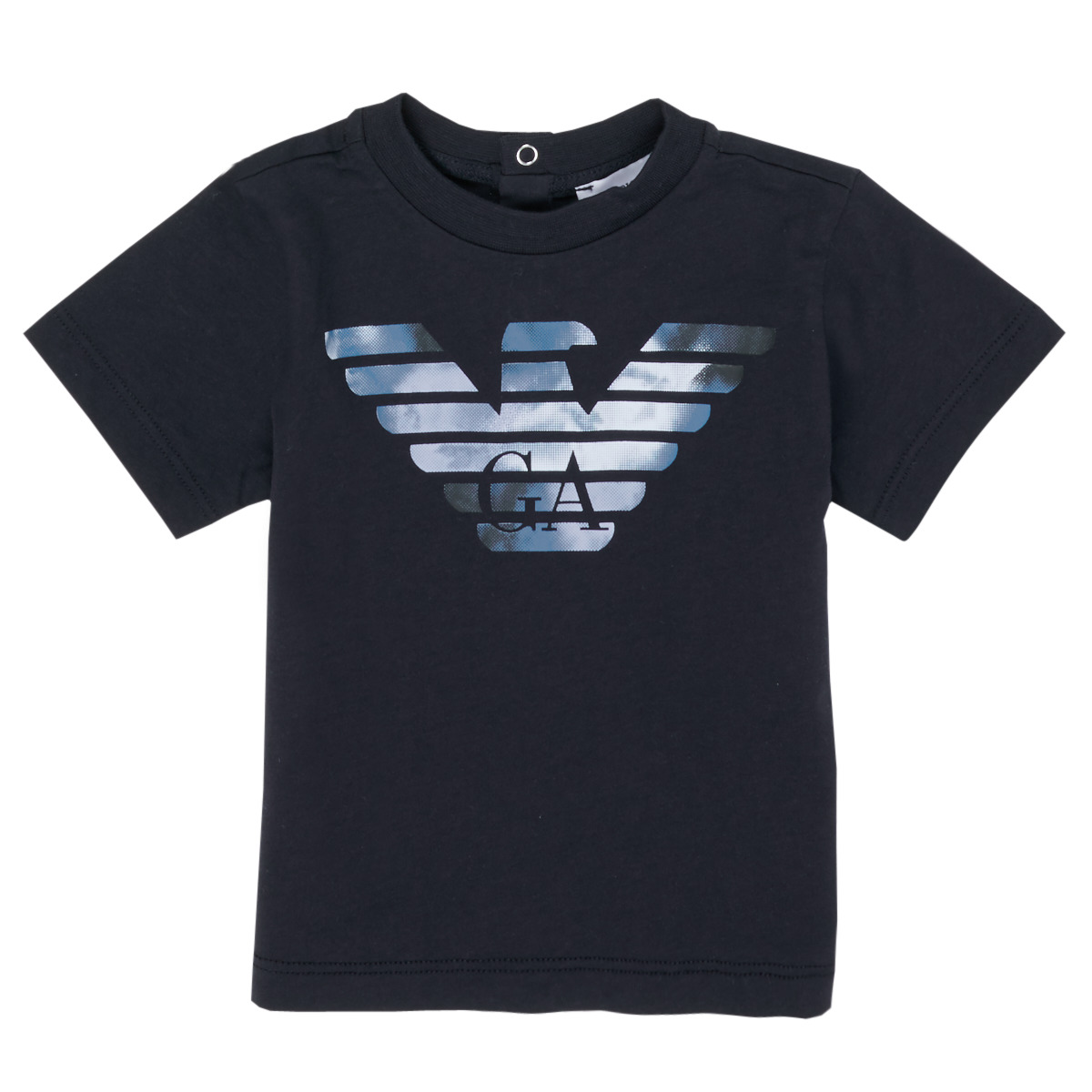 tekstylia Chłopiec T-shirty z krótkim rękawem Emporio Armani 6HHTA9-1JDXZ-0920 Marine