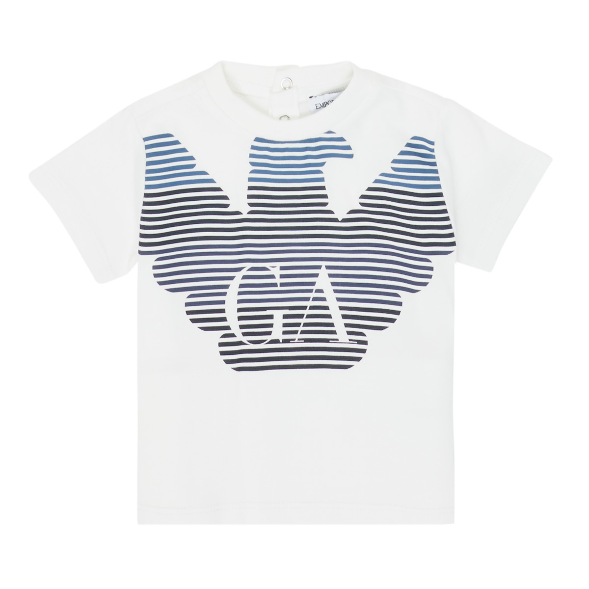 tekstylia Chłopiec T-shirty z krótkim rękawem Emporio Armani 6HHTQ7-1J00Z-0101 Biały