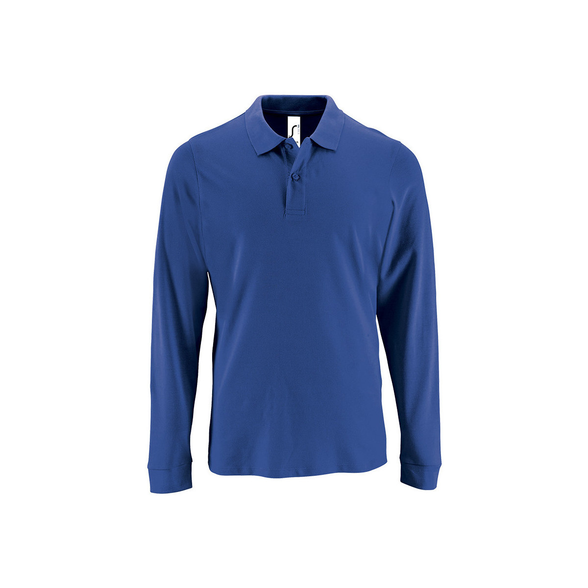 tekstylia Męskie Koszulki polo z długim rękawem Sols PERFECT LSL COLORS MEN Niebieski
