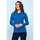 tekstylia Damskie Koszulki polo z długim rękawem Sols PERFECT LSL COLORS WOMEN Niebieski