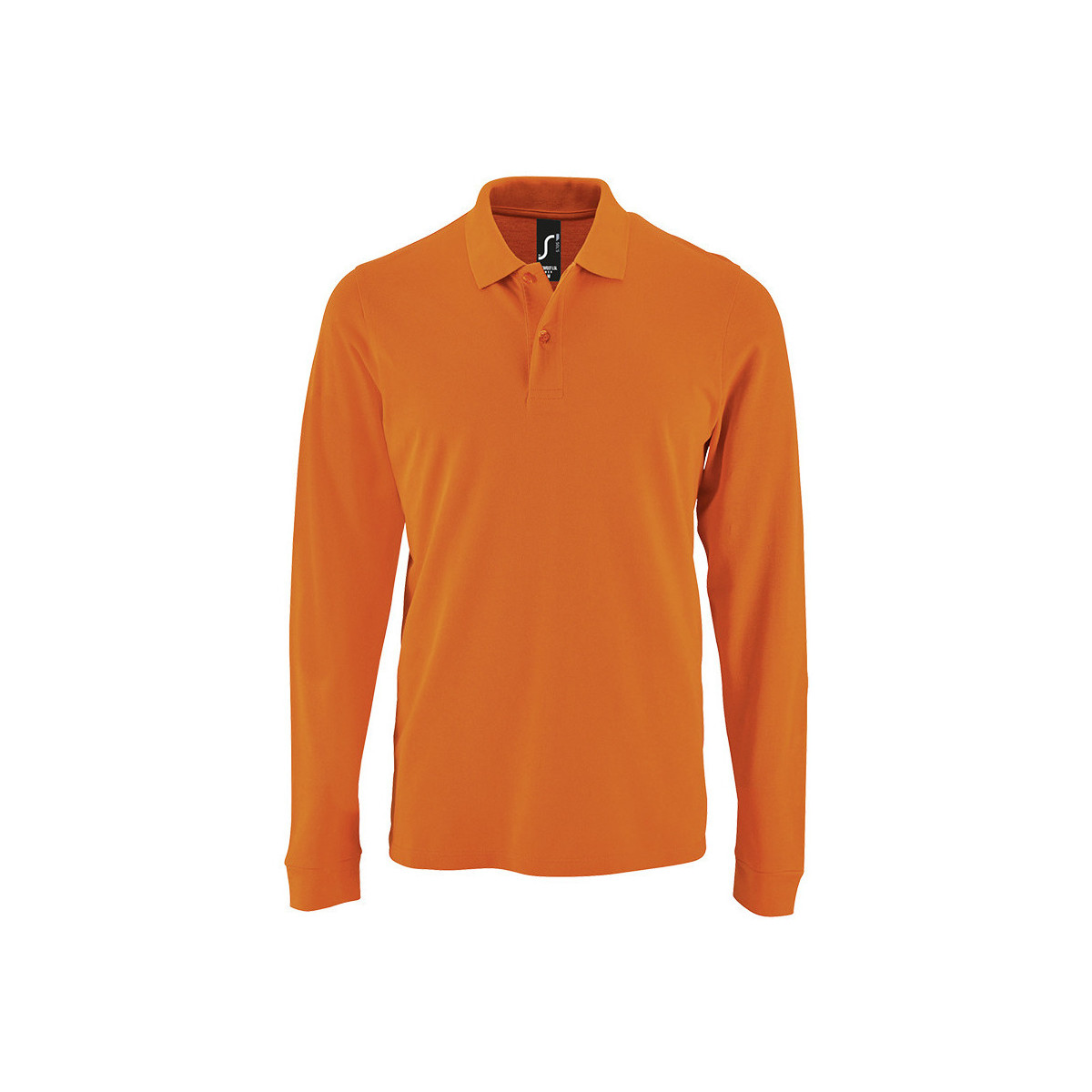 tekstylia Męskie Koszulki polo z długim rękawem Sols PERFECT LSL COLORS MEN Pomarańczowy