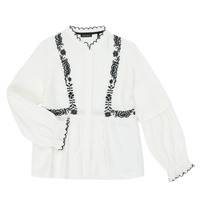 tekstylia Dziewczynka Koszule Ikks XR12022 Biały