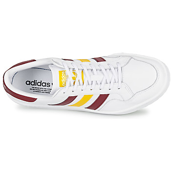 adidas Originals TEAM COURT Biały / Bordeaux / Żółty