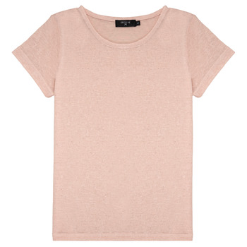 tekstylia Dziewczynka T-shirty z krótkim rękawem Deeluxe GLITTER Różowy