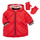 tekstylia Dziewczynka Kurtki pikowane Catimini CR42013-38 Czerwony