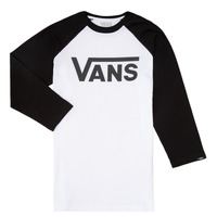 tekstylia Chłopiec T-shirty z długim rękawem Vans VANS CLASSIC RAGLAN Czarny / Biały