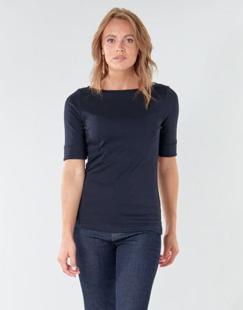tekstylia Damskie T-shirty z długim rękawem Lauren Ralph Lauren JUDY Marine