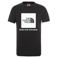 tekstylia Dziecko T-shirty z krótkim rękawem The North Face BOX TEE SUMMIT Czarny