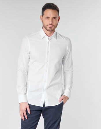 tekstylia Męskie Koszule z długim rękawem G-Star Raw DRESSED SUPER SLIM SHIRT LS Biały