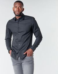 tekstylia Męskie Koszule z długim rękawem G-Star Raw DRESSED SUPER SLIM SHIRT LS Czarny