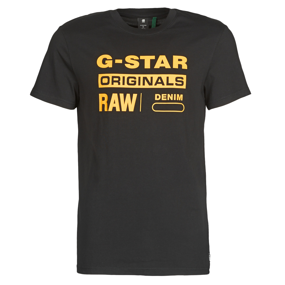tekstylia Męskie T-shirty z krótkim rękawem G-Star Raw COMPACT JERSEY O Czarny