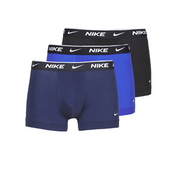 Bielizna Męskie Bokserki Nike EVERYDAY COTTON STRETCH Czarny / Marine / Niebieski
