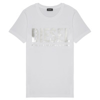 tekstylia Dziewczynka T-shirty z krótkim rękawem Diesel TSILYWX Biały