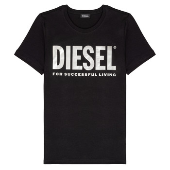 tekstylia Dziewczynka T-shirty z krótkim rękawem Diesel TSILYWX Czarny