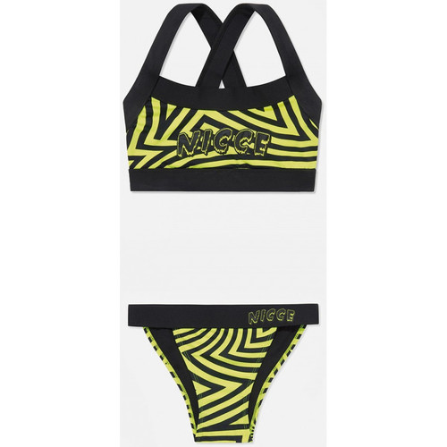 tekstylia Damskie Kostiumy / Szorty kąpielowe Nicce London Vortex bikini set Żółty