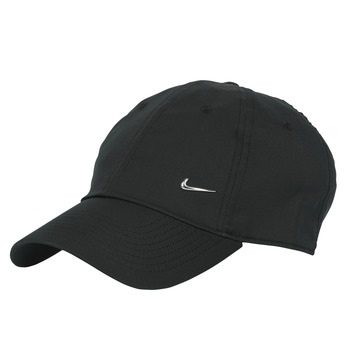 Dodatki Czapki z daszkiem Nike U NSW H86 METAL SWOOSH CAP Czarny / Srebrny