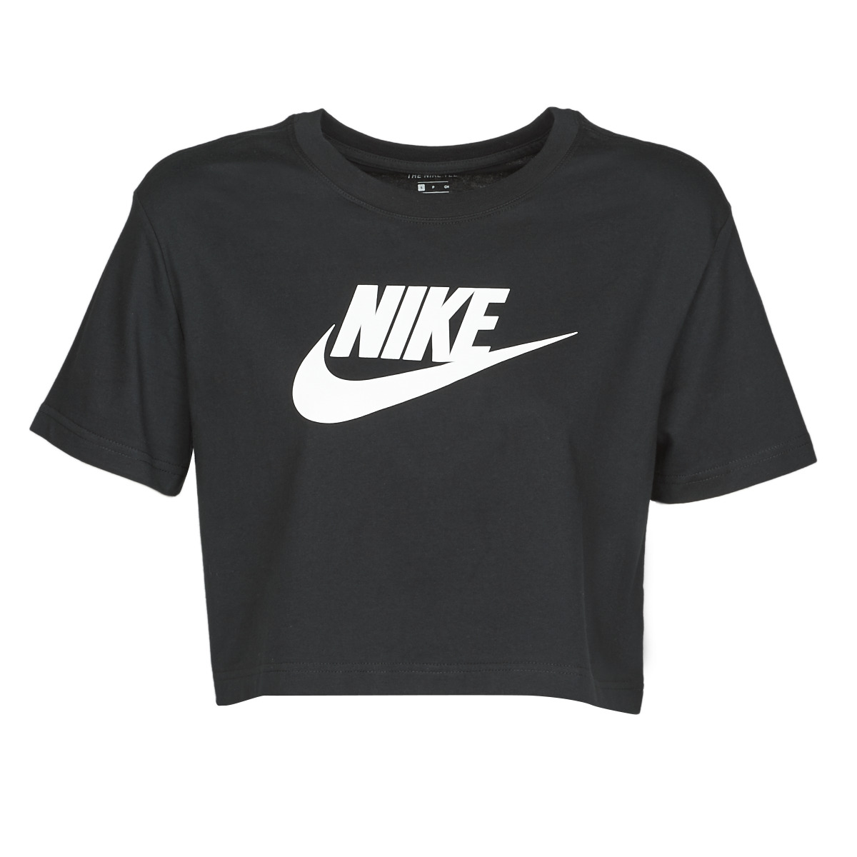 tekstylia Damskie T-shirty z krótkim rękawem Nike W NSW TEE ESSNTL CRP ICN FTR Czarny