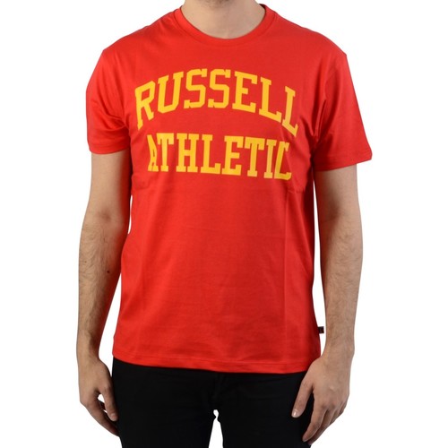 tekstylia Męskie T-shirty z krótkim rękawem Russell Athletic 131032 Czerwony