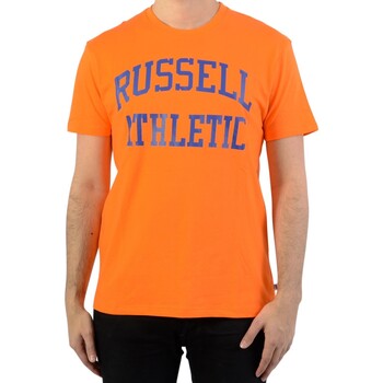 tekstylia Męskie T-shirty z krótkim rękawem Russell Athletic 131037 Pomarańczowy