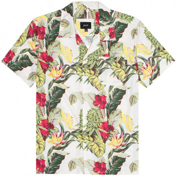 tekstylia Męskie Koszule z krótkim rękawem Huf Chemise ss paraiso resort Beżowy