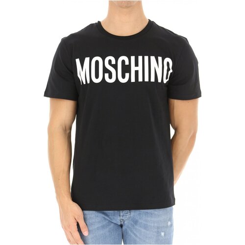 tekstylia Męskie T-shirty z krótkim rękawem Moschino ZPA0705 Czarny