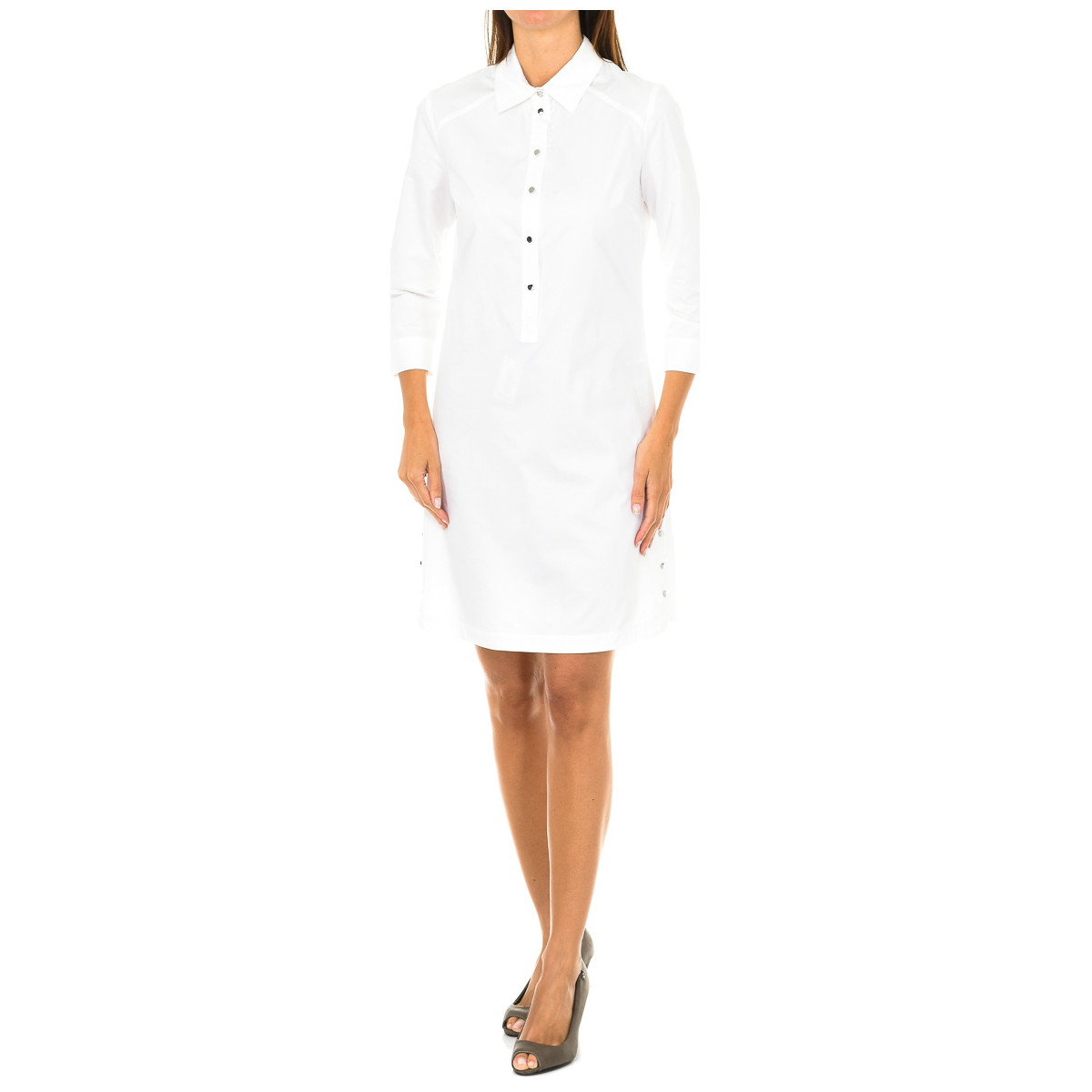 tekstylia Damskie Sukienki krótkie Emporio Armani C5A13-PC-10 Biały