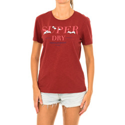 tekstylia Damskie T-shirty z krótkim rękawem Superdry W1010062A-N1N Czerwony