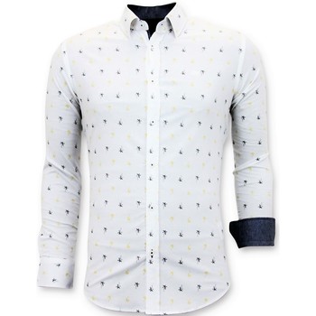 tekstylia Męskie Koszule z długim rękawem Tony Backer 111519072 Biały