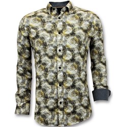 tekstylia Męskie Koszule z długim rękawem Tony Backer 111518941 Żółty